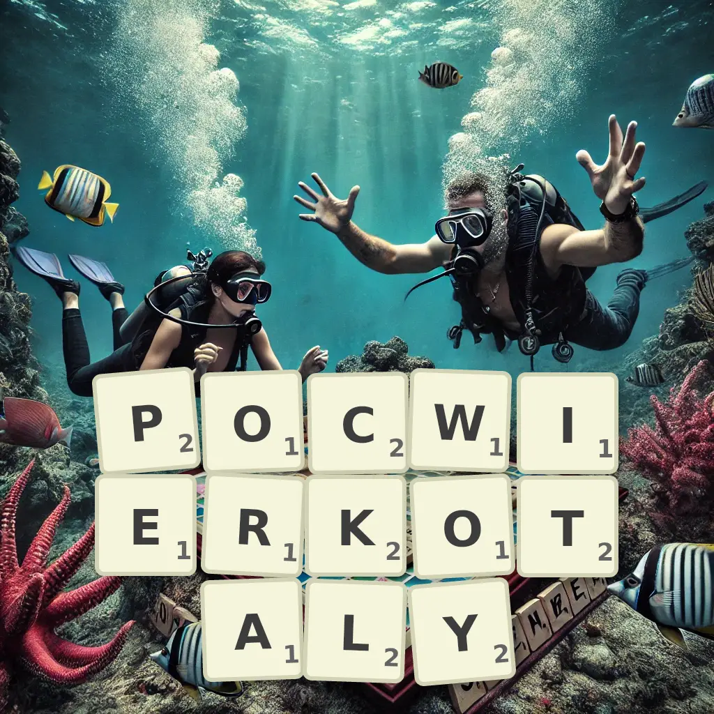 Słowa z liter POĆWIERKOTAŁY