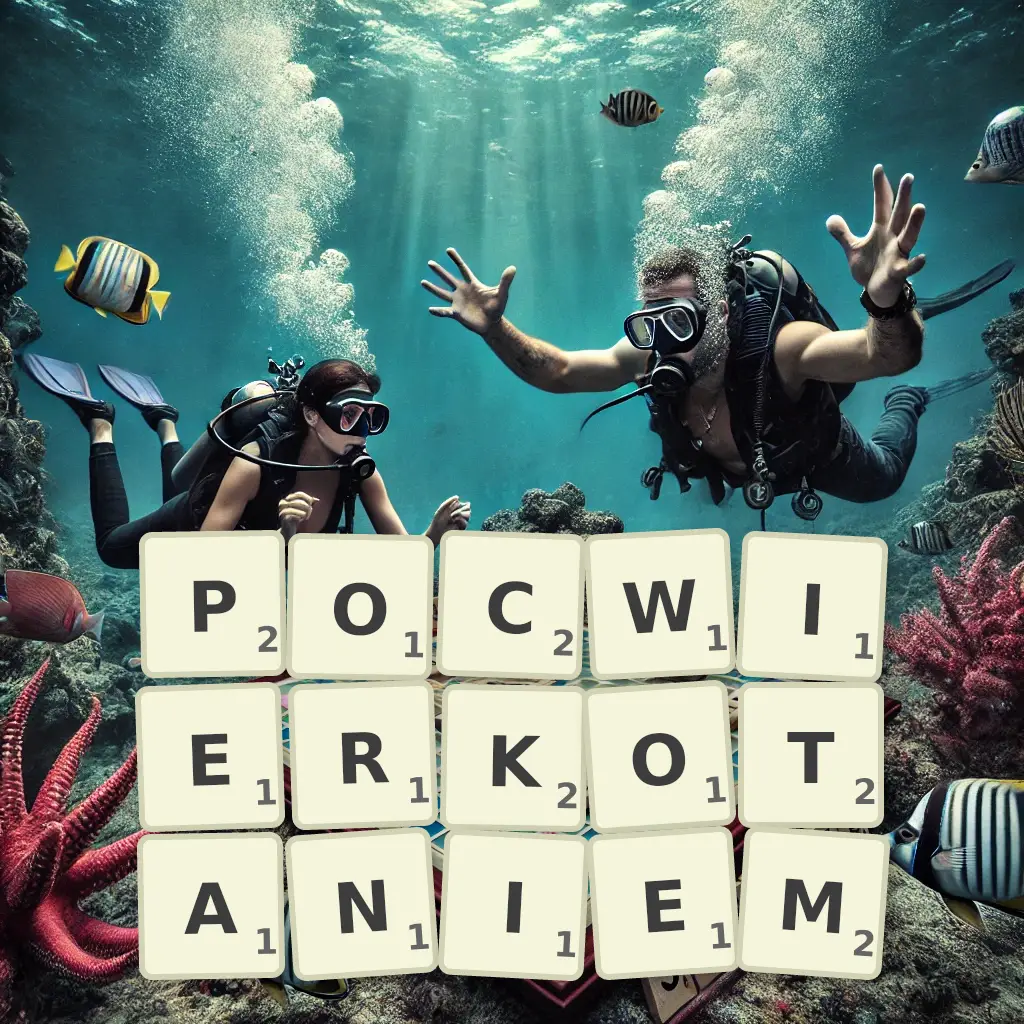 Słowa z liter POĆWIERKOTANIEM
