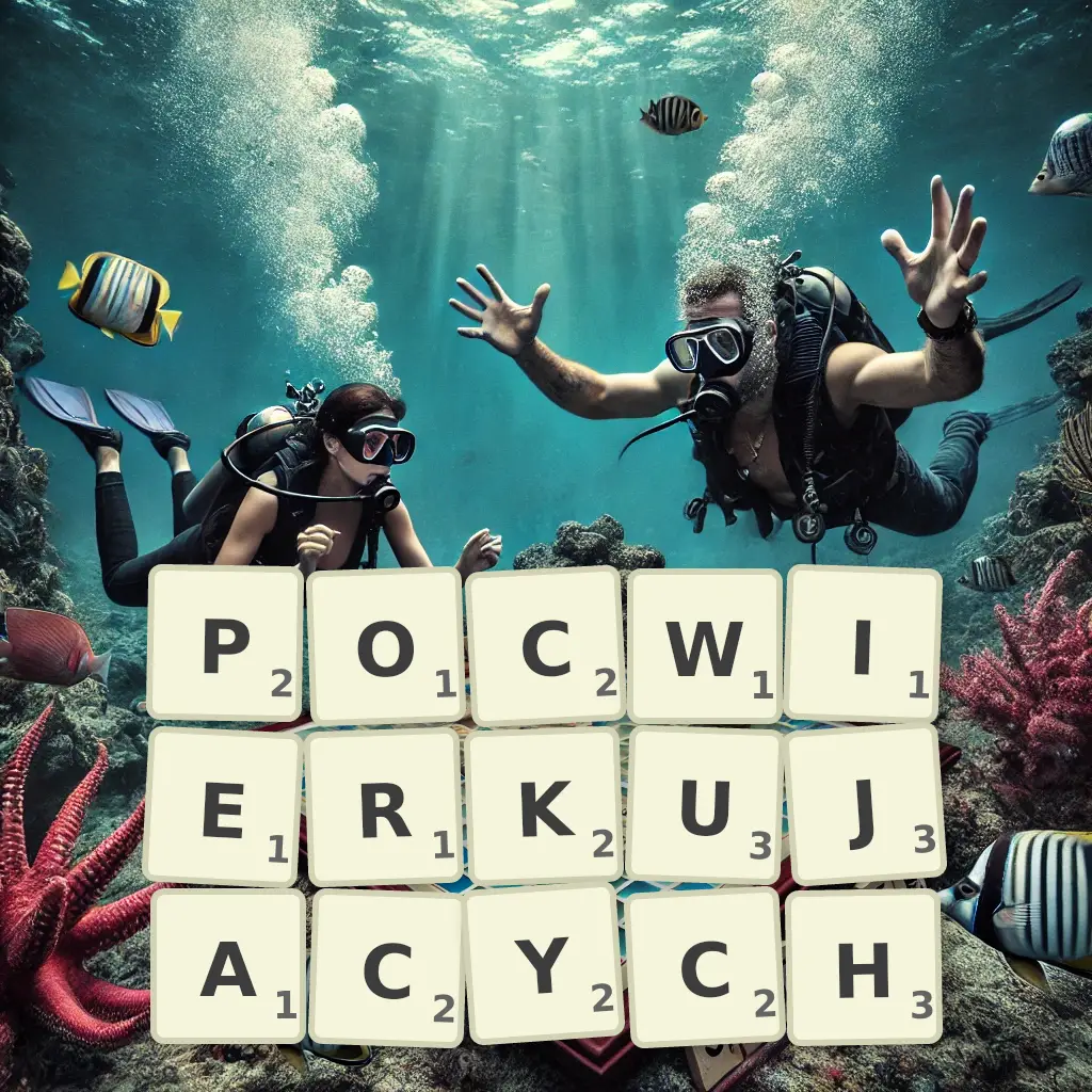 Słowa z liter POĆWIERKUJĄCYCH