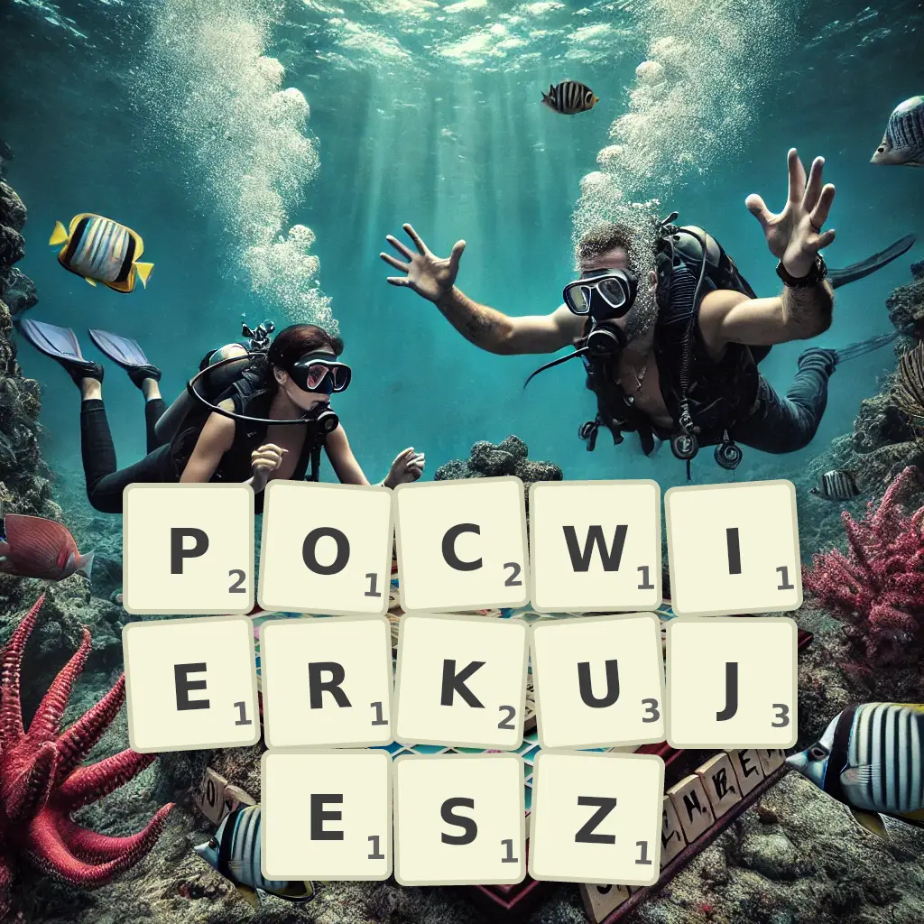 Słowa z liter POĆWIERKUJESZ