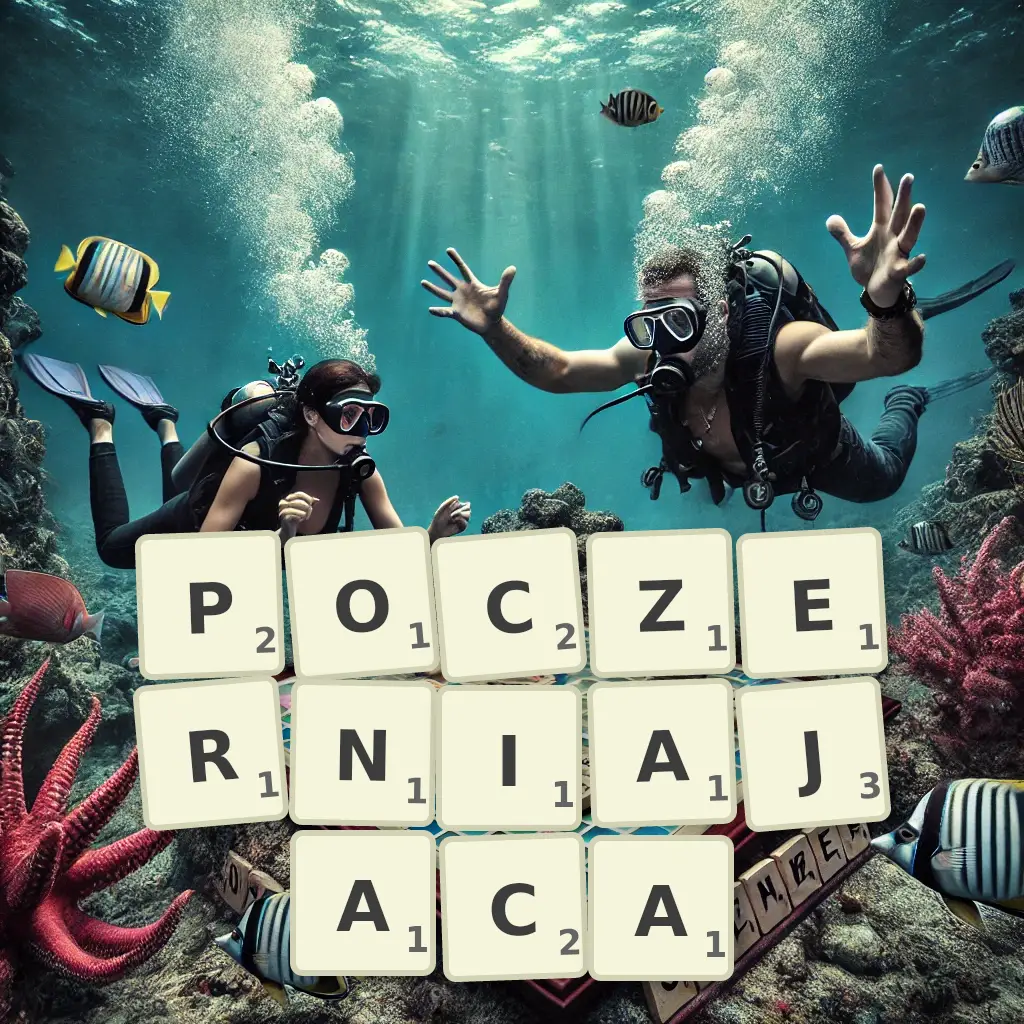 Słowa z liter POCZERNIAJĄCĄ