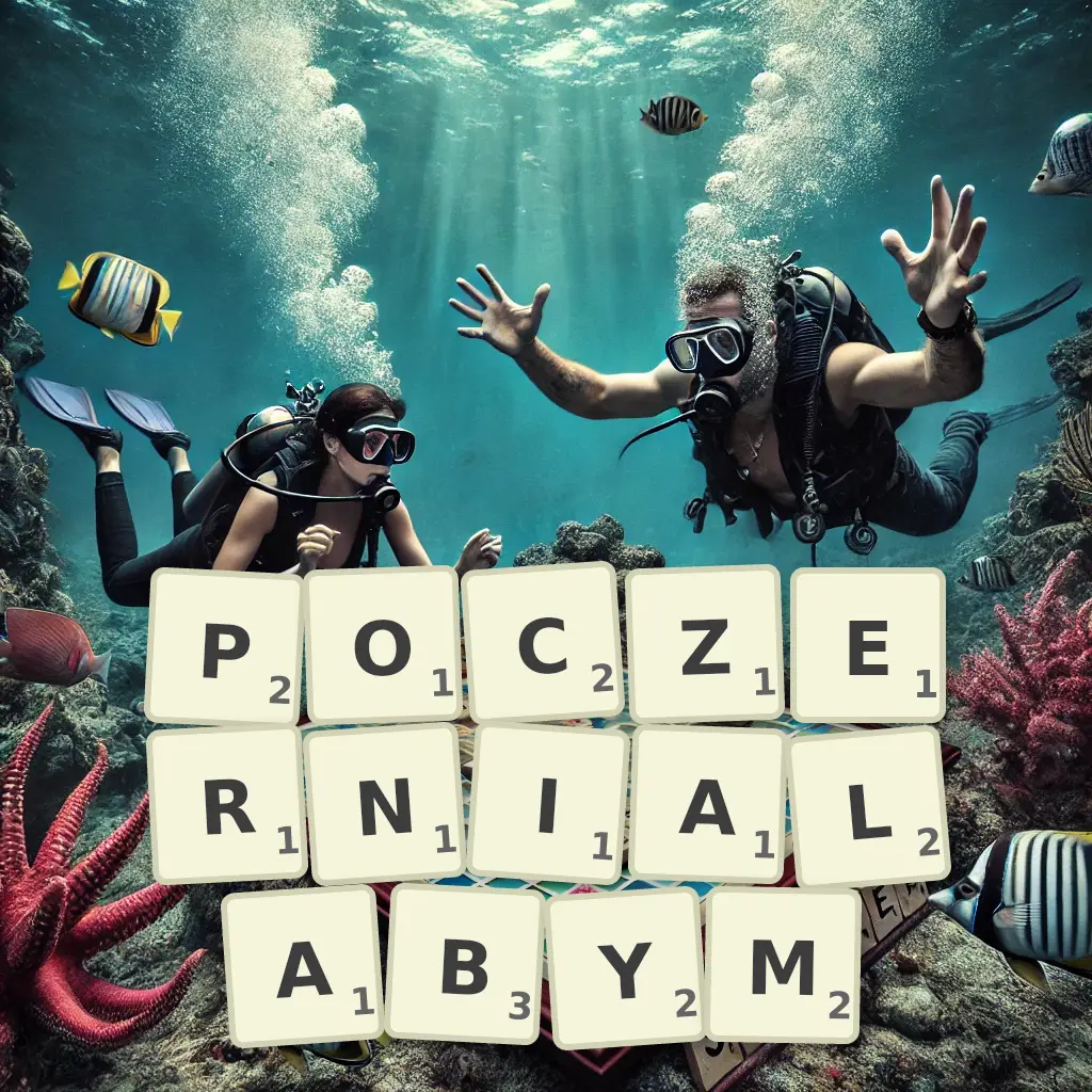 Słowa z liter POCZERNIAŁABYM