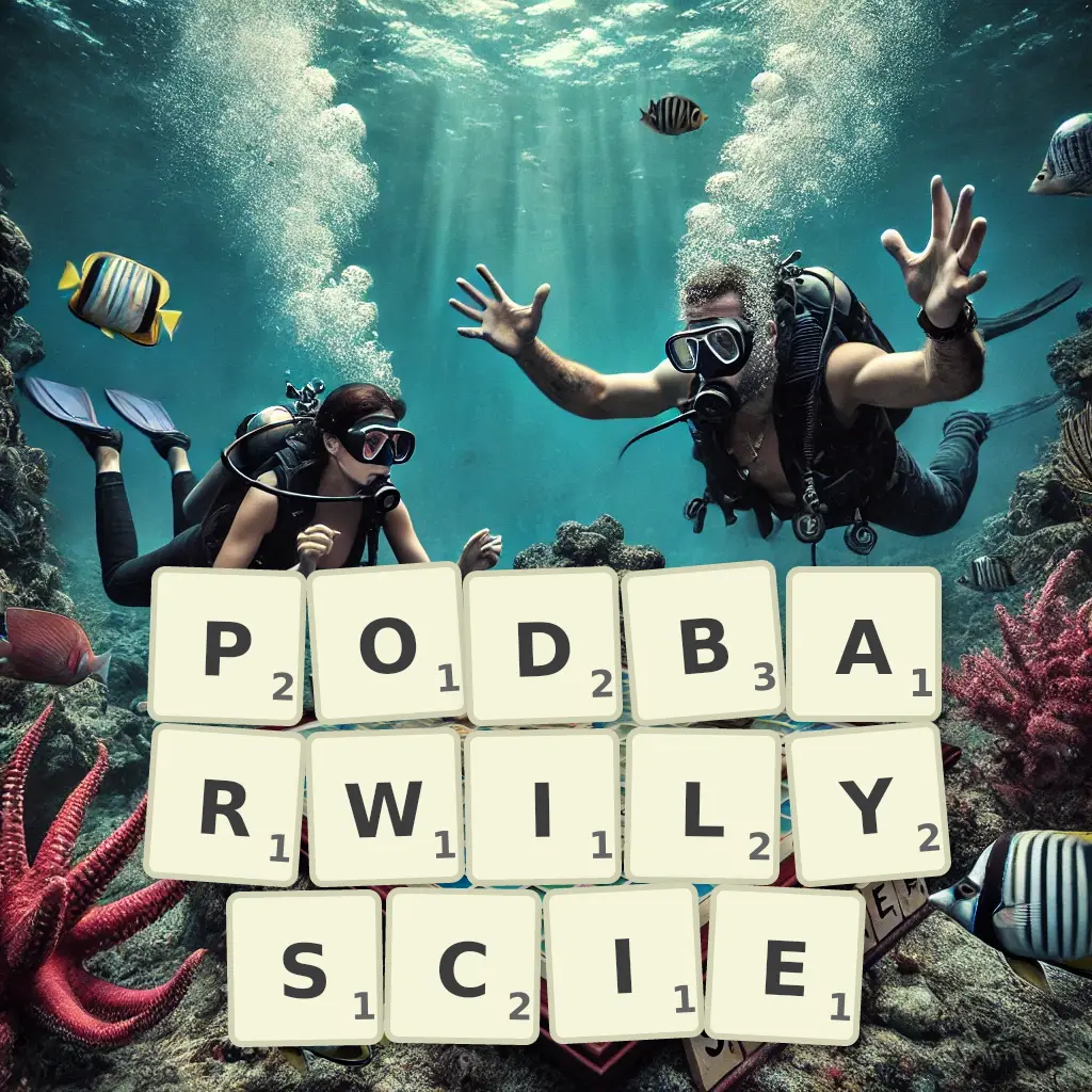Słowa z liter PODBARWIŁYŚCIE