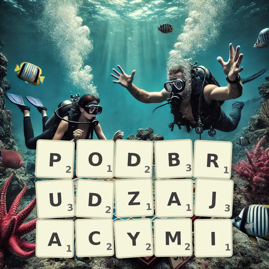 Słowa z liter PODBRUDZAJĄCYMI