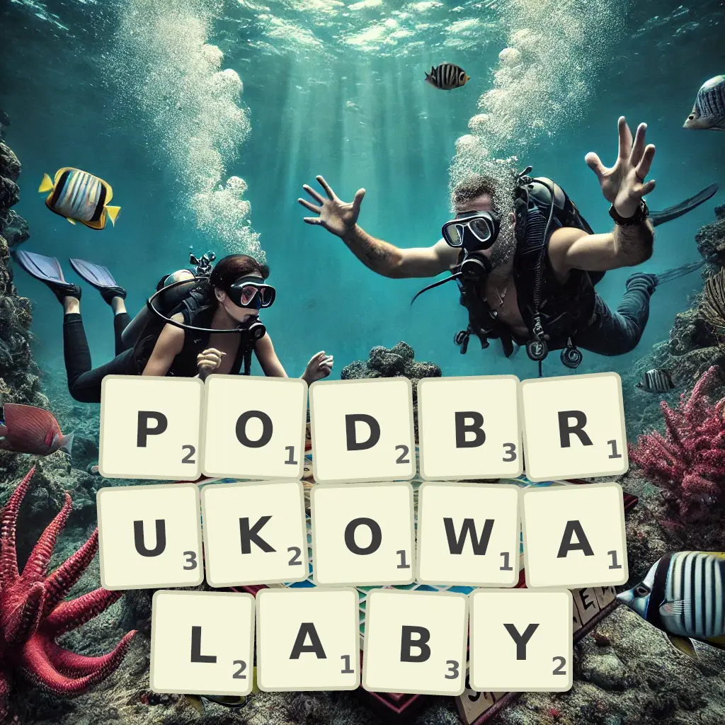 Słowa z liter PODBRUKOWAŁABY