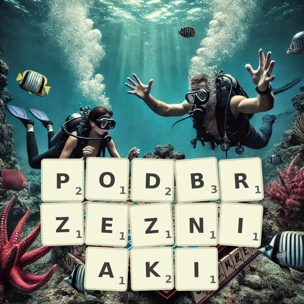 Słowa z liter PODBRZEŹNIAKI