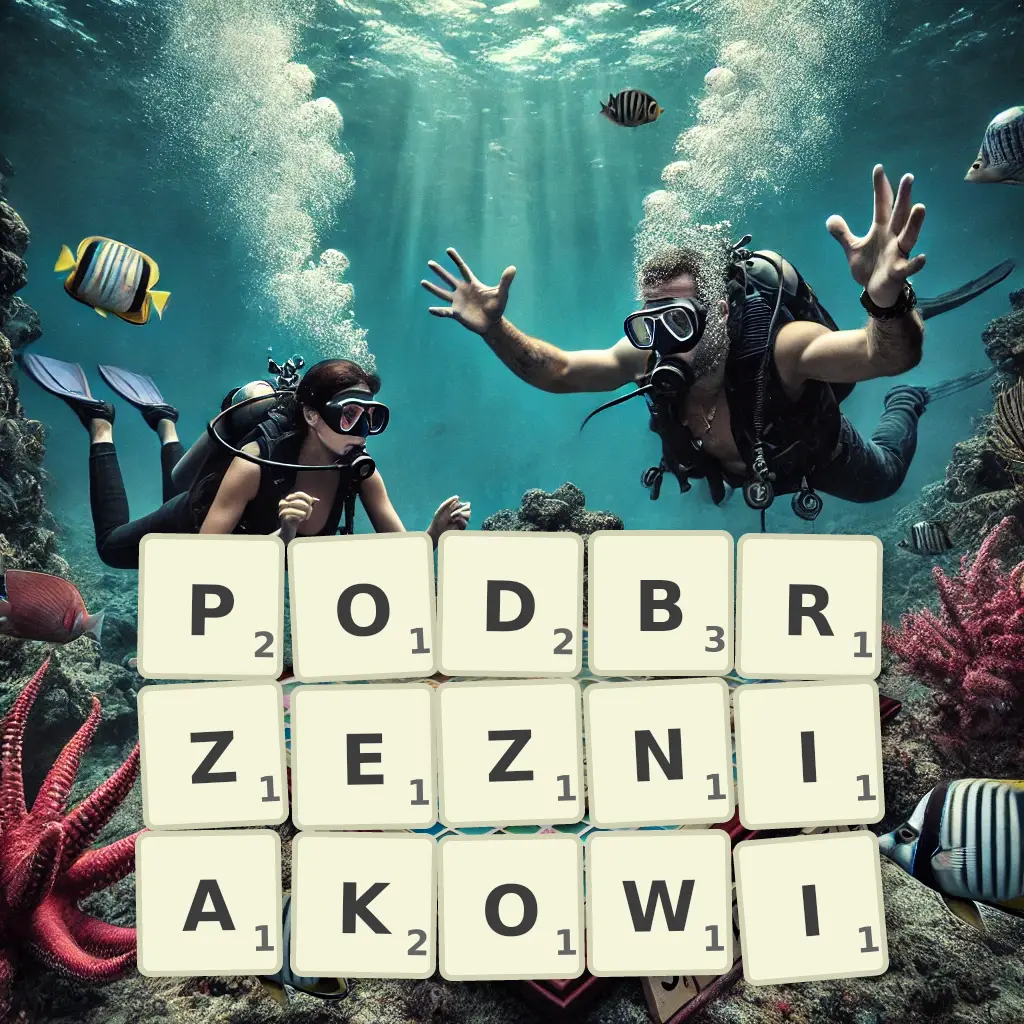 Słowa z liter PODBRZEŹNIAKOWI