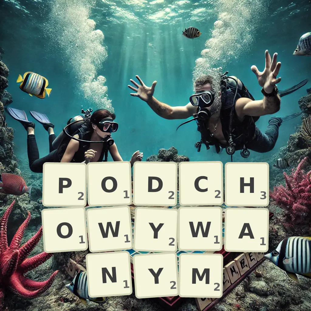 Słowa z liter PODCHOWYWANYM
