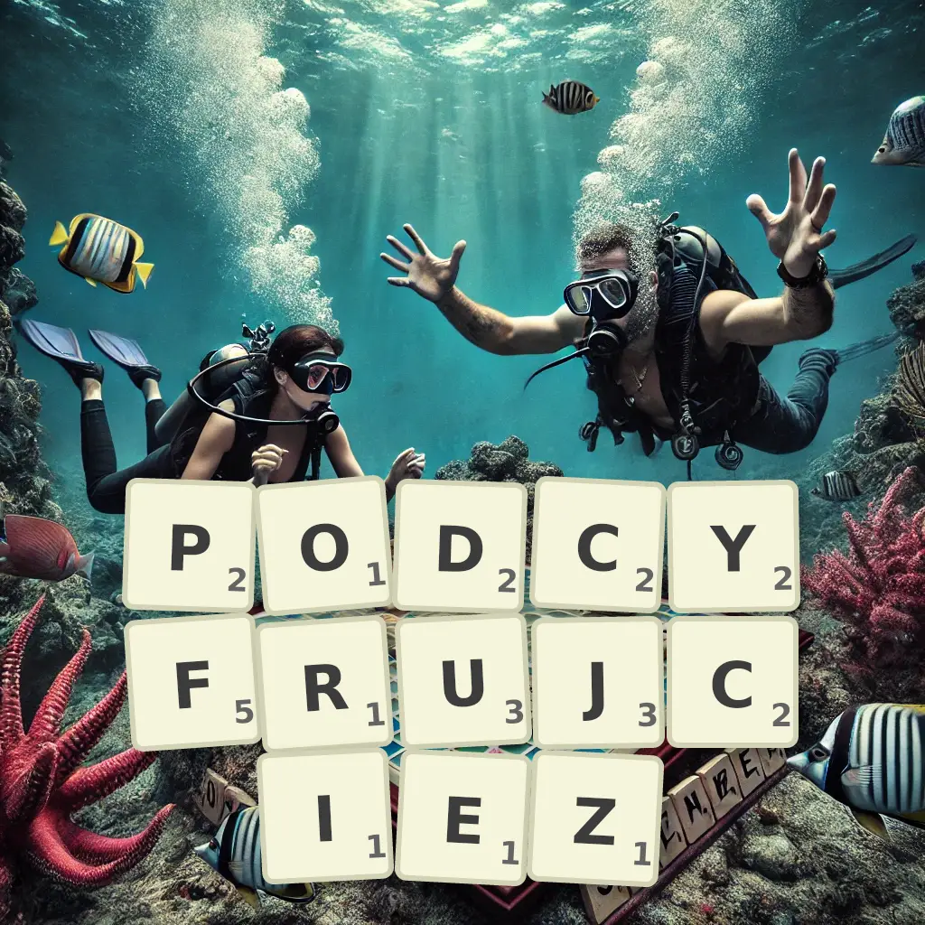 Słowa z liter PODCYFRUJCIEŻ