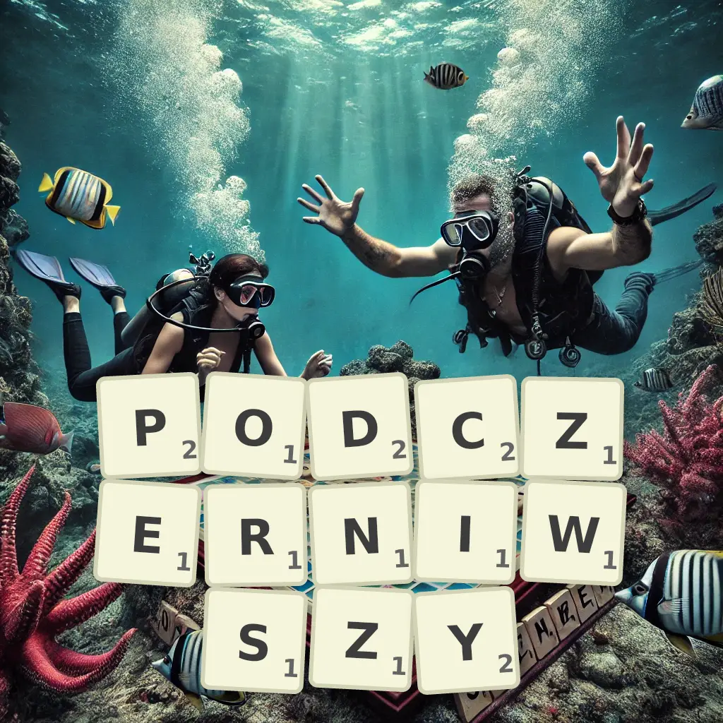 Słowa z liter PODCZERNIWSZY