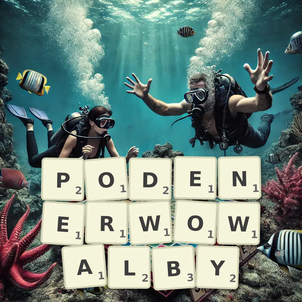 Słowa z liter PODENERWOWAŁBY