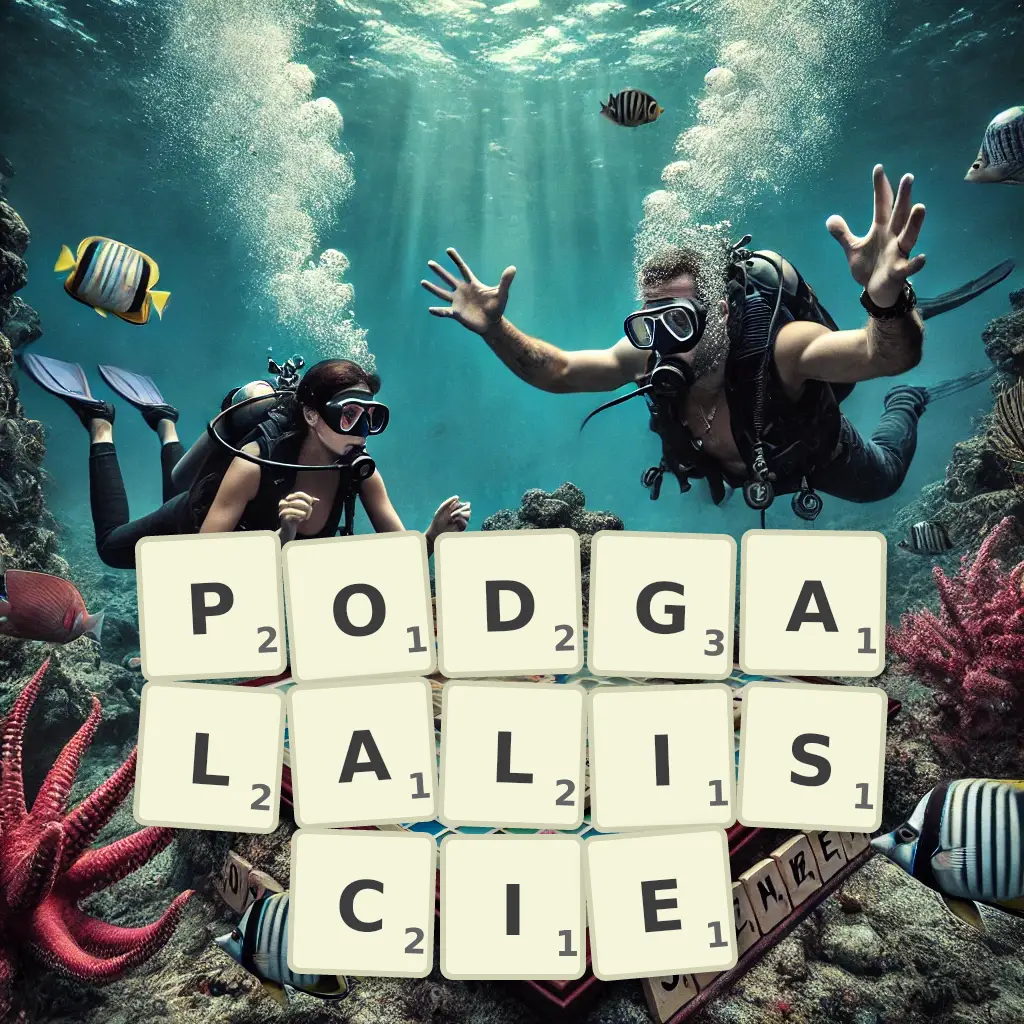 Słowa z liter PODGALALIŚCIE