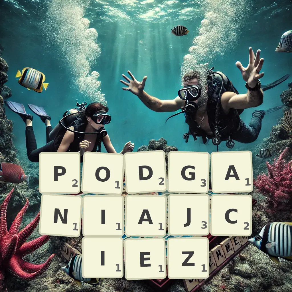 Słowa z liter PODGANIAJCIEŻ