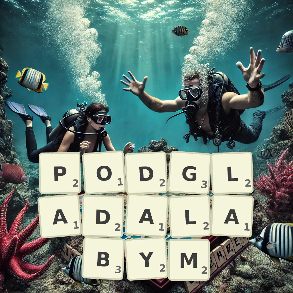 Słowa z liter PODGLĄDAŁABYM