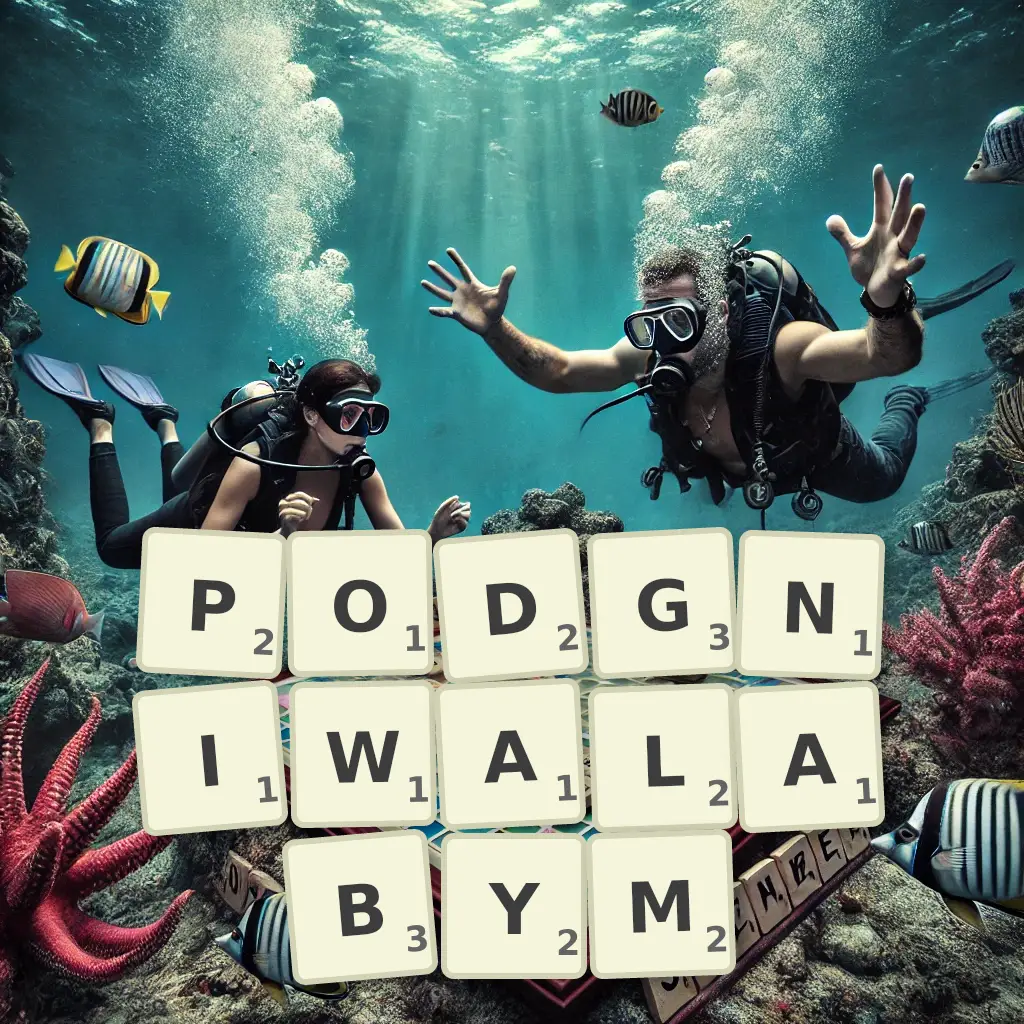 Słowa z liter PODGNIWAŁABYM