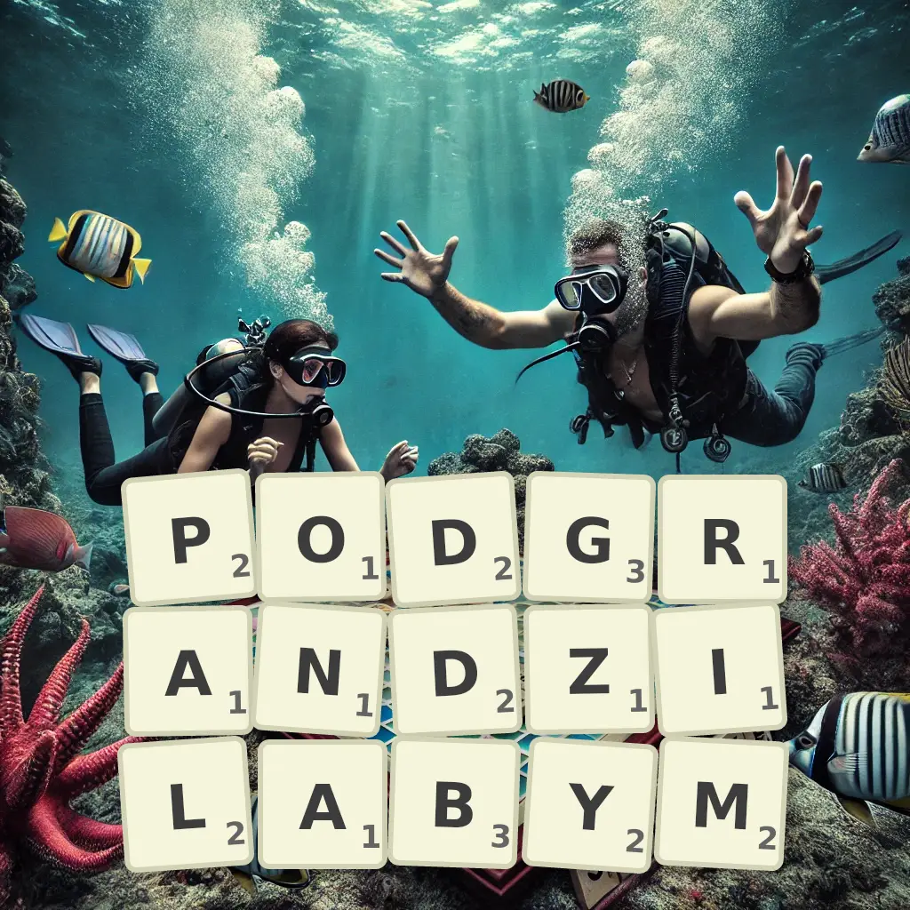 Słowa z liter PODGRANDZIŁABYM
