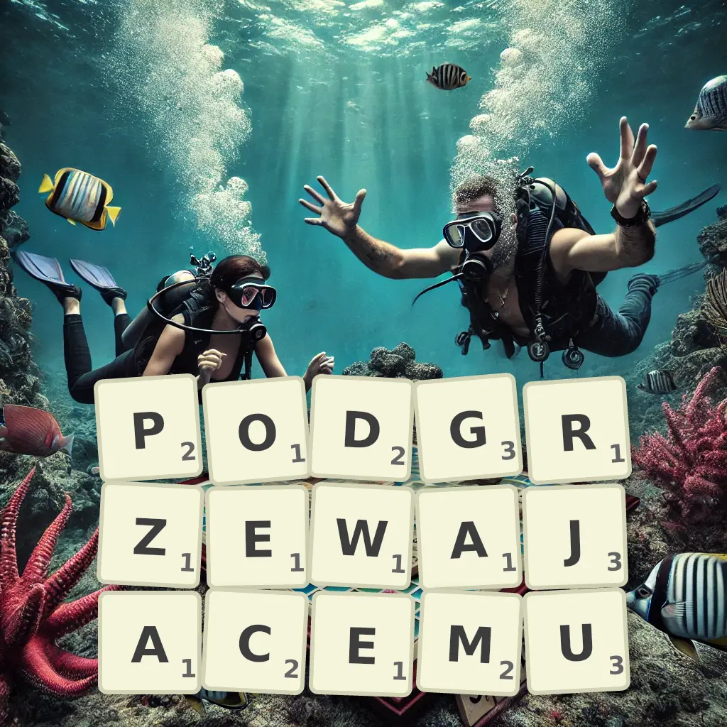 Słowa z liter PODGRZEWAJĄCEMU
