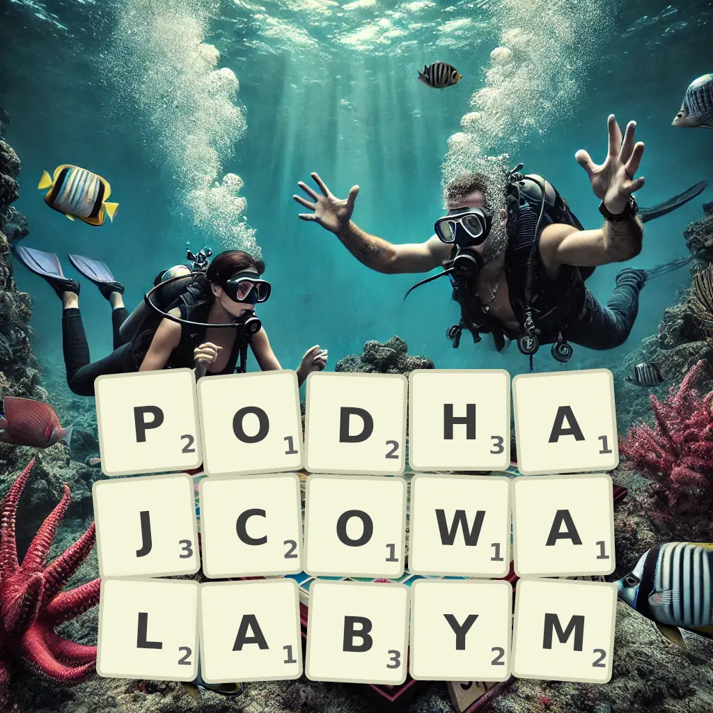 Słowa z liter PODHAJCOWAŁABYM