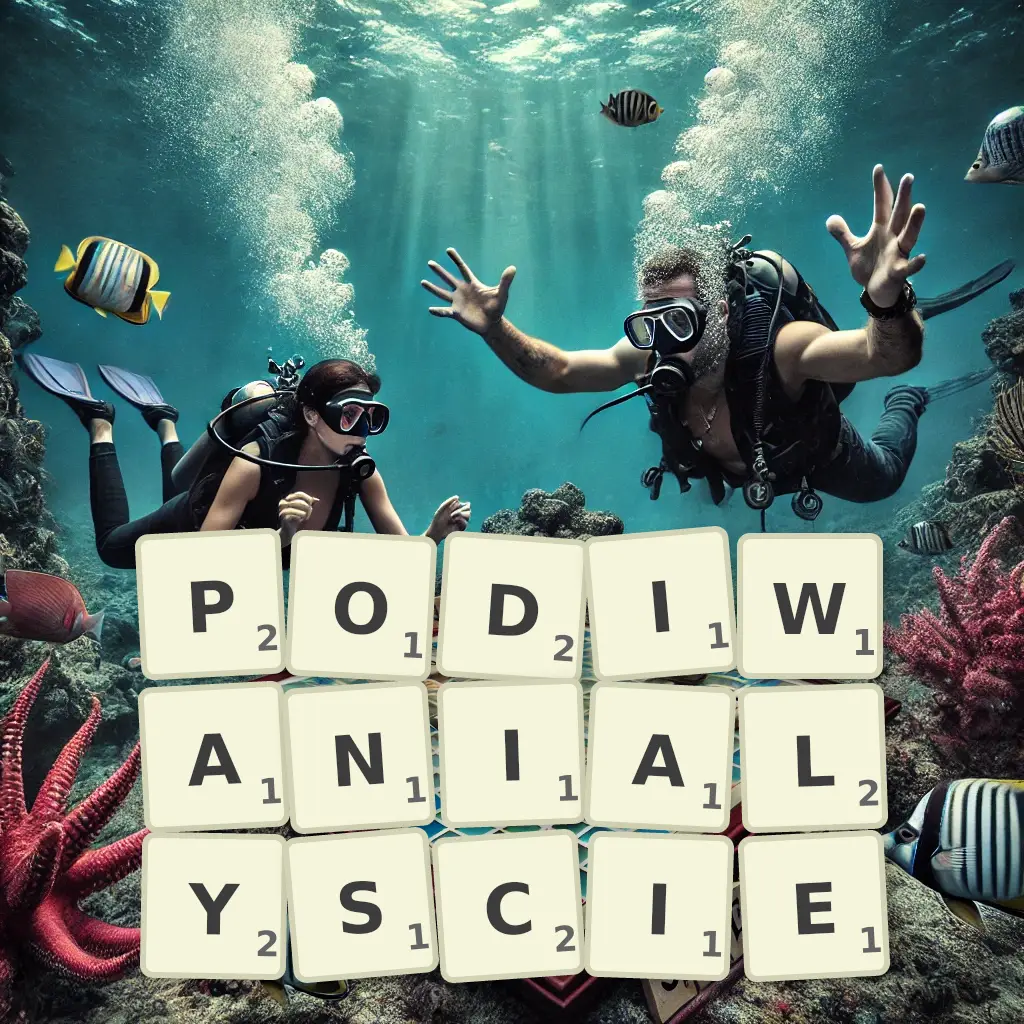Słowa z liter PODIWANIAŁYŚCIE