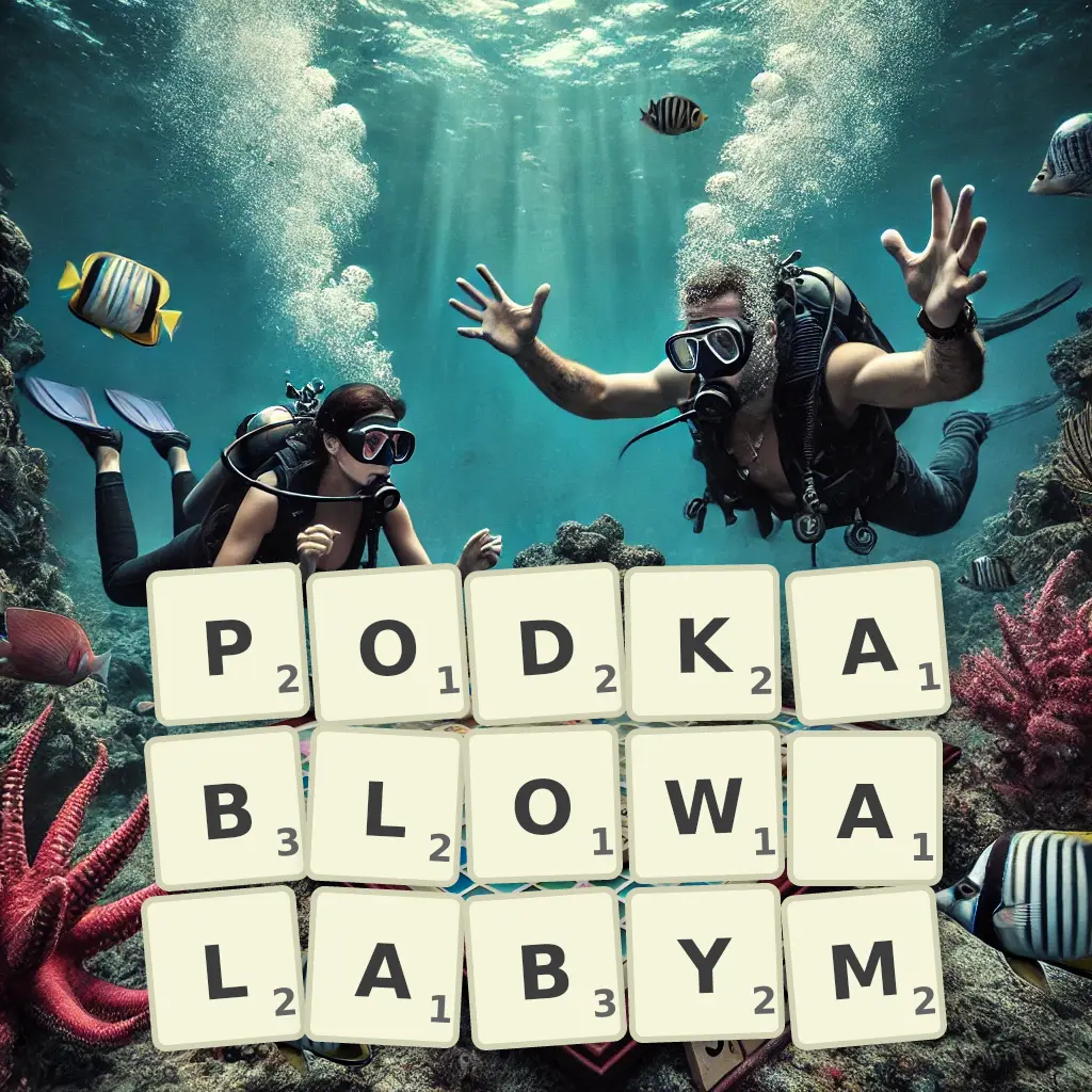 Słowa z liter PODKABLOWAŁABYM