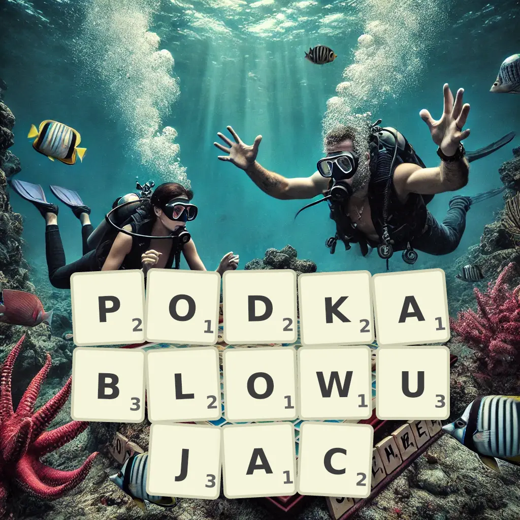 Słowa z liter PODKABLOWUJĄC