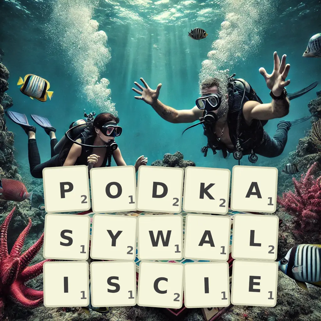 Słowa z liter PODKASYWALIŚCIE