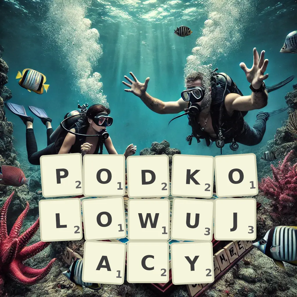 Słowa z liter PODKOŁOWUJĄCY