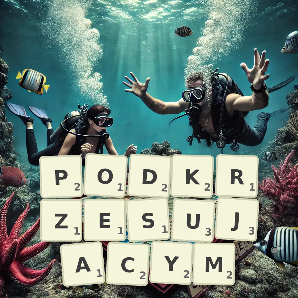 Słowa z liter PODKRZESUJĄCYM