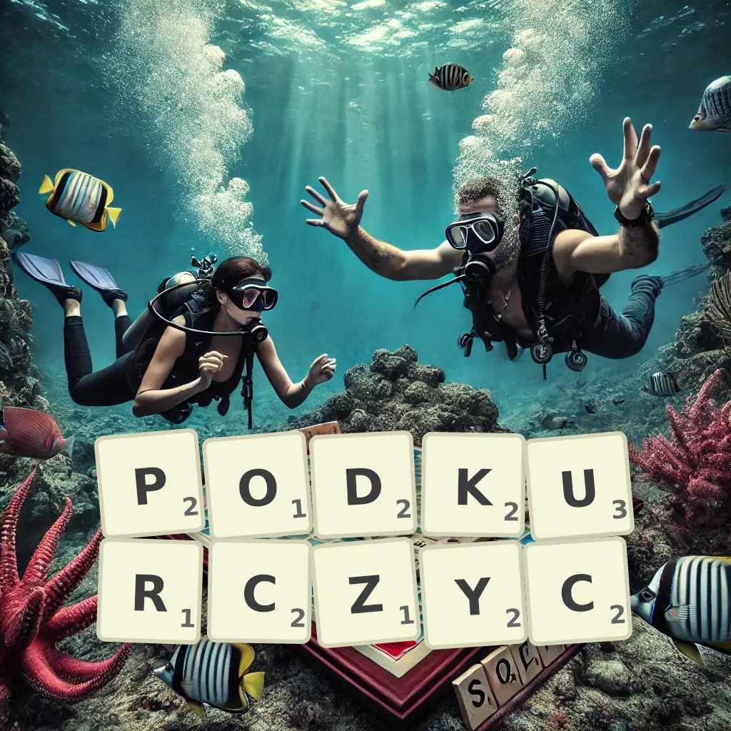 Słowa z liter PODKURCZYĆ