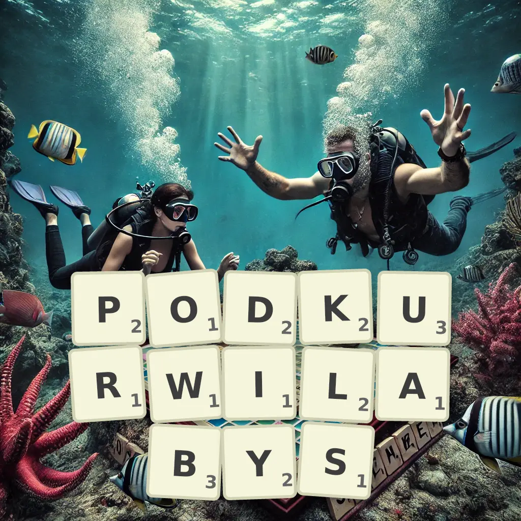 Słowa z liter PODKURWIŁABYŚ
