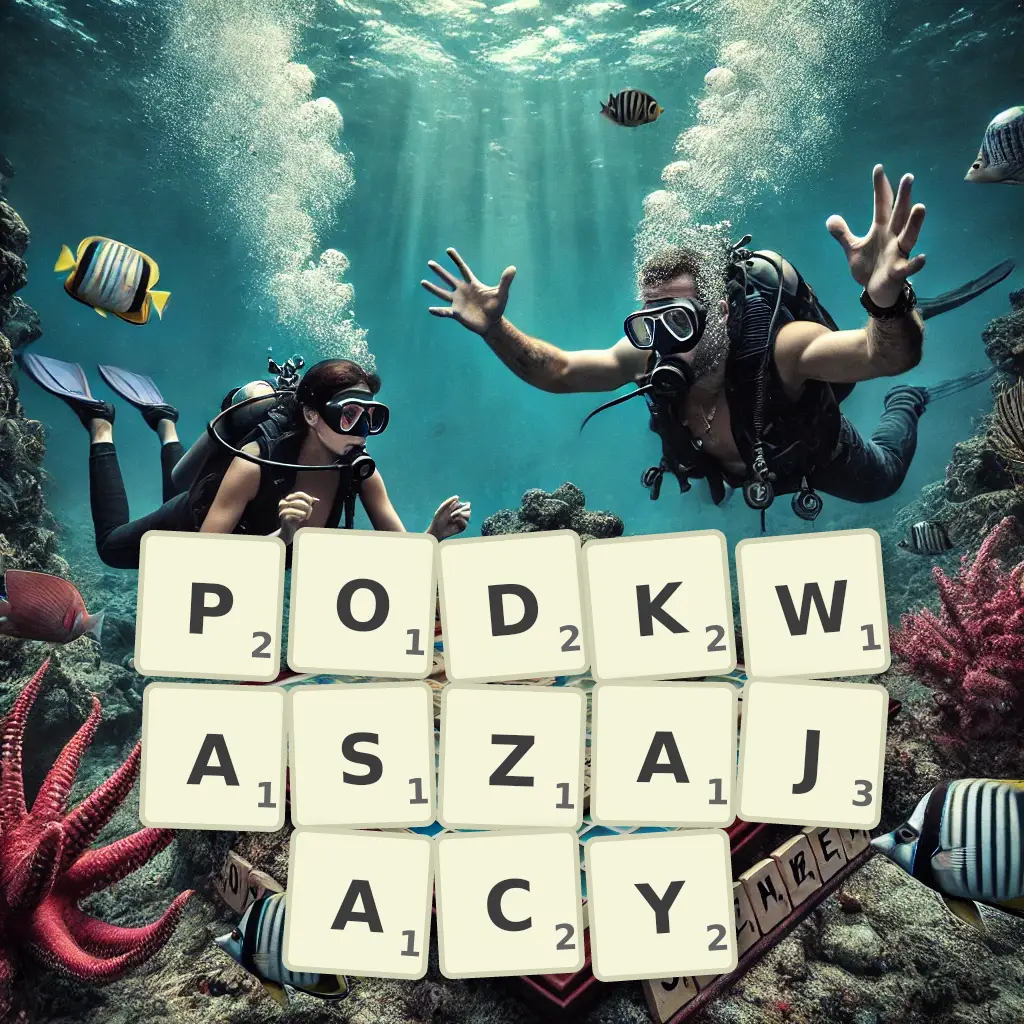 Słowa z liter PODKWASZAJĄCY
