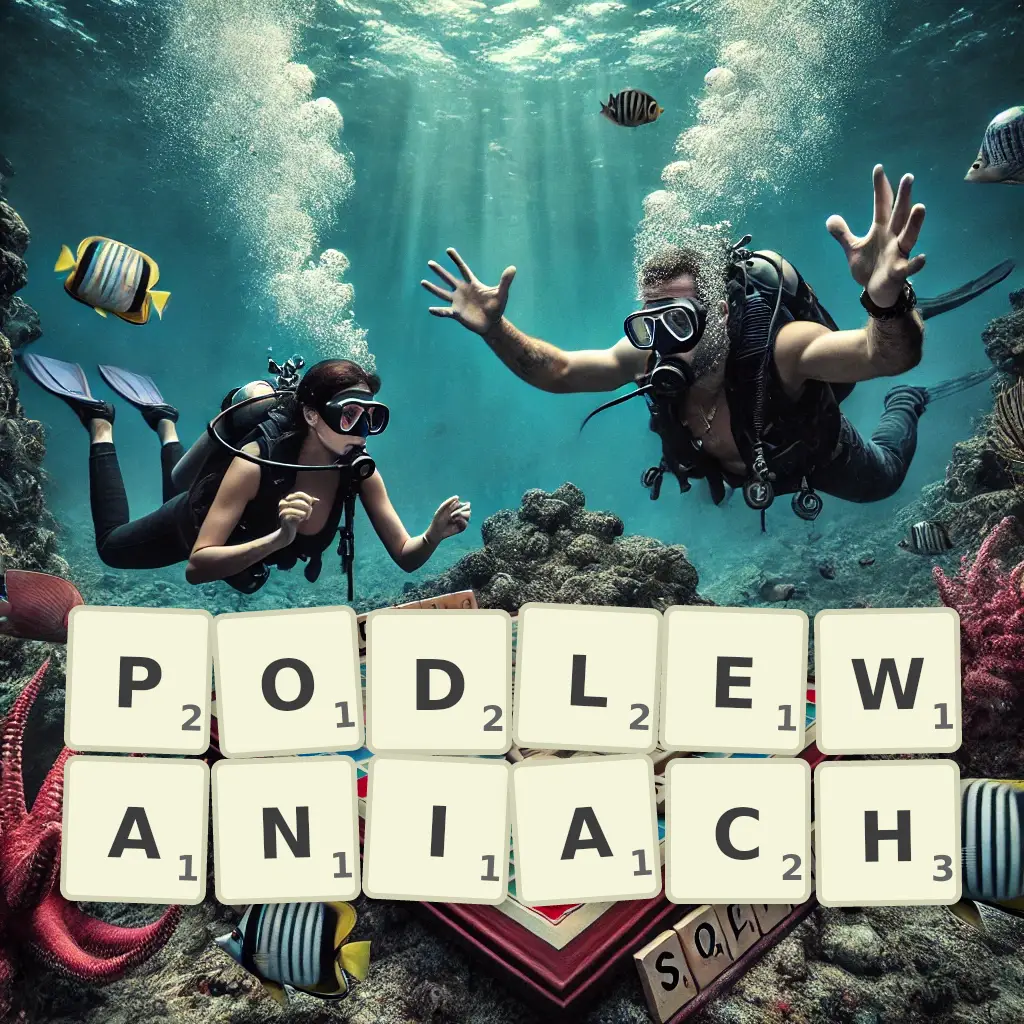 Słowa z liter PODLEWANIACH