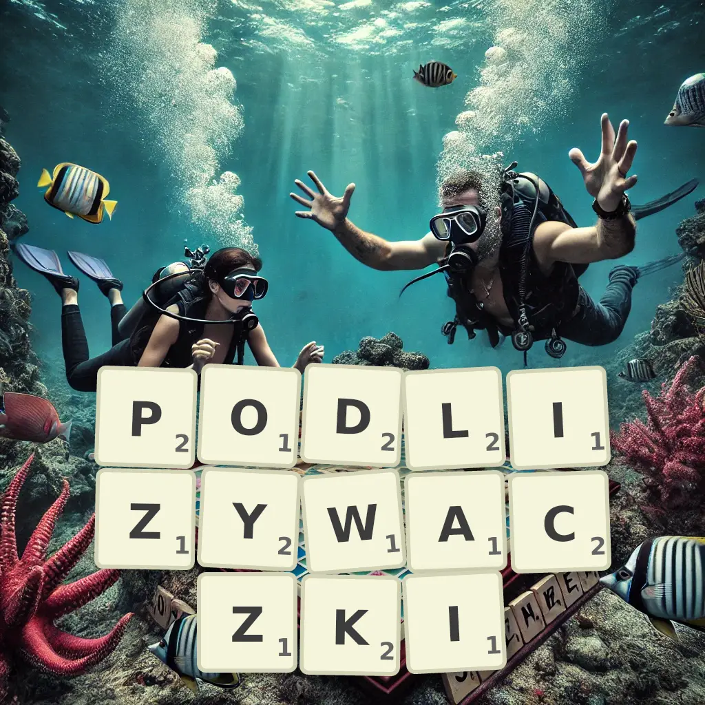 Słowa z liter PODLIZYWACZKI