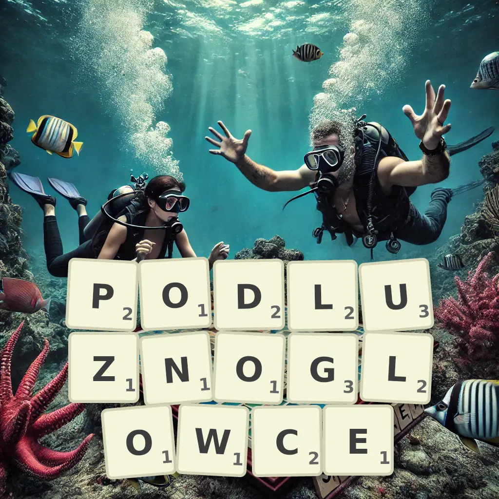 Słowa z liter PODŁUŻNOGŁOWCE