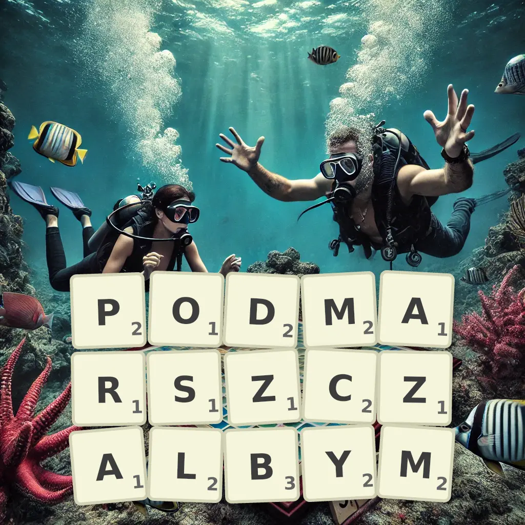 Słowa z liter PODMARSZCZAŁBYM