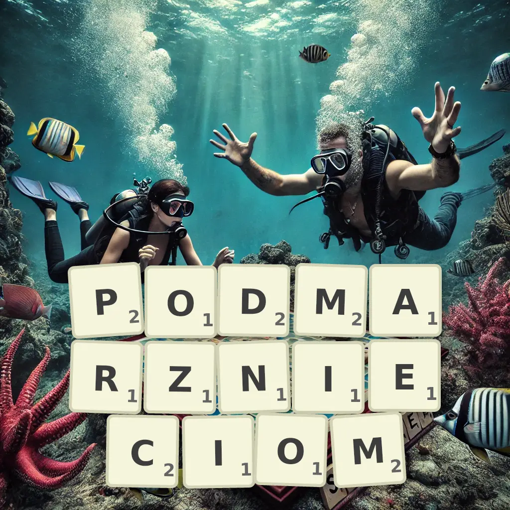 Słowa z liter PODMARZNIĘCIOM