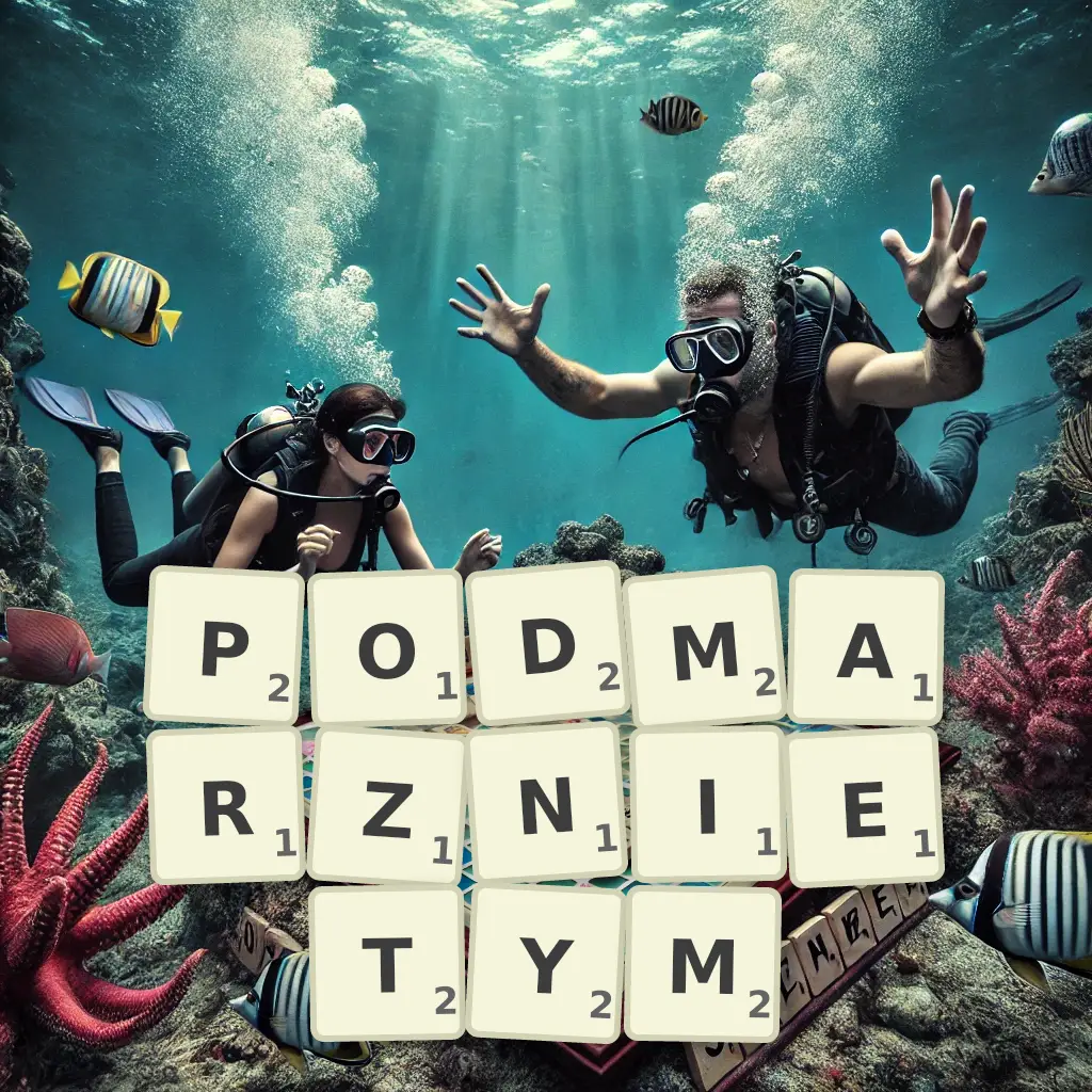 Słowa z liter PODMARŹNIĘTYM