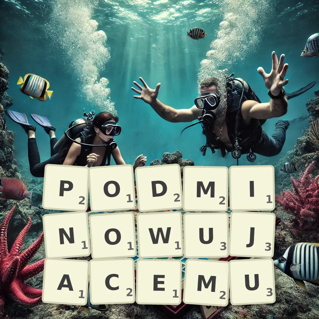 Słowa z liter PODMINOWUJĄCEMU