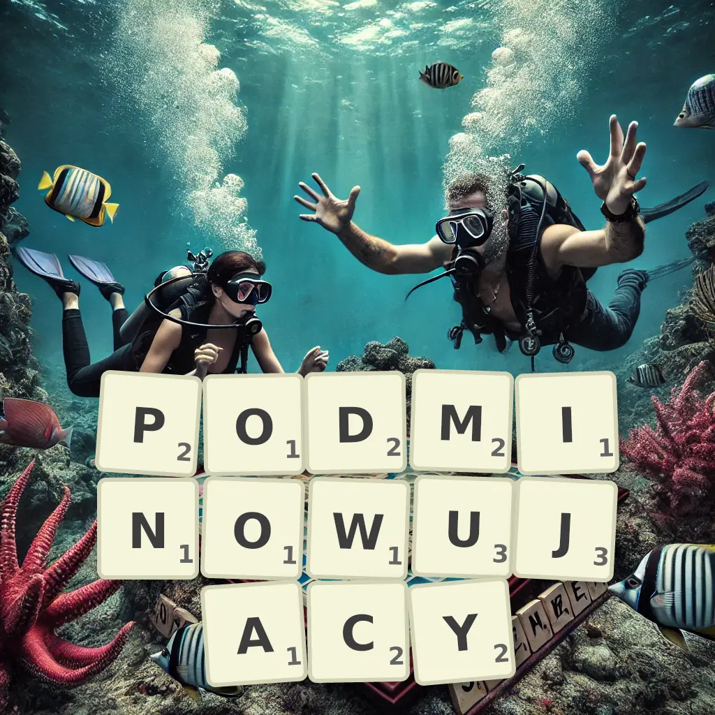 Słowa z liter PODMINOWUJĄCY