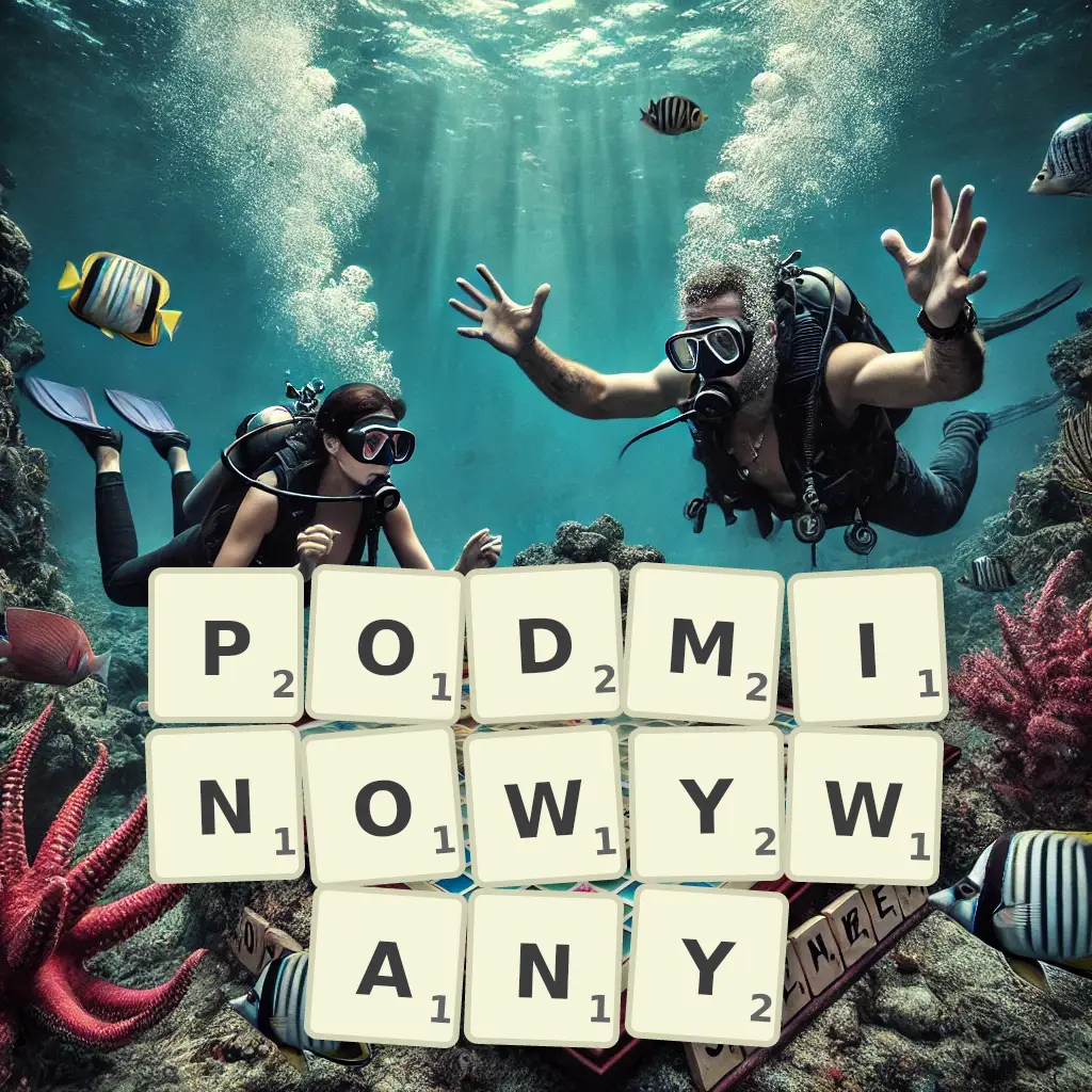 Słowa z liter PODMINOWYWANY