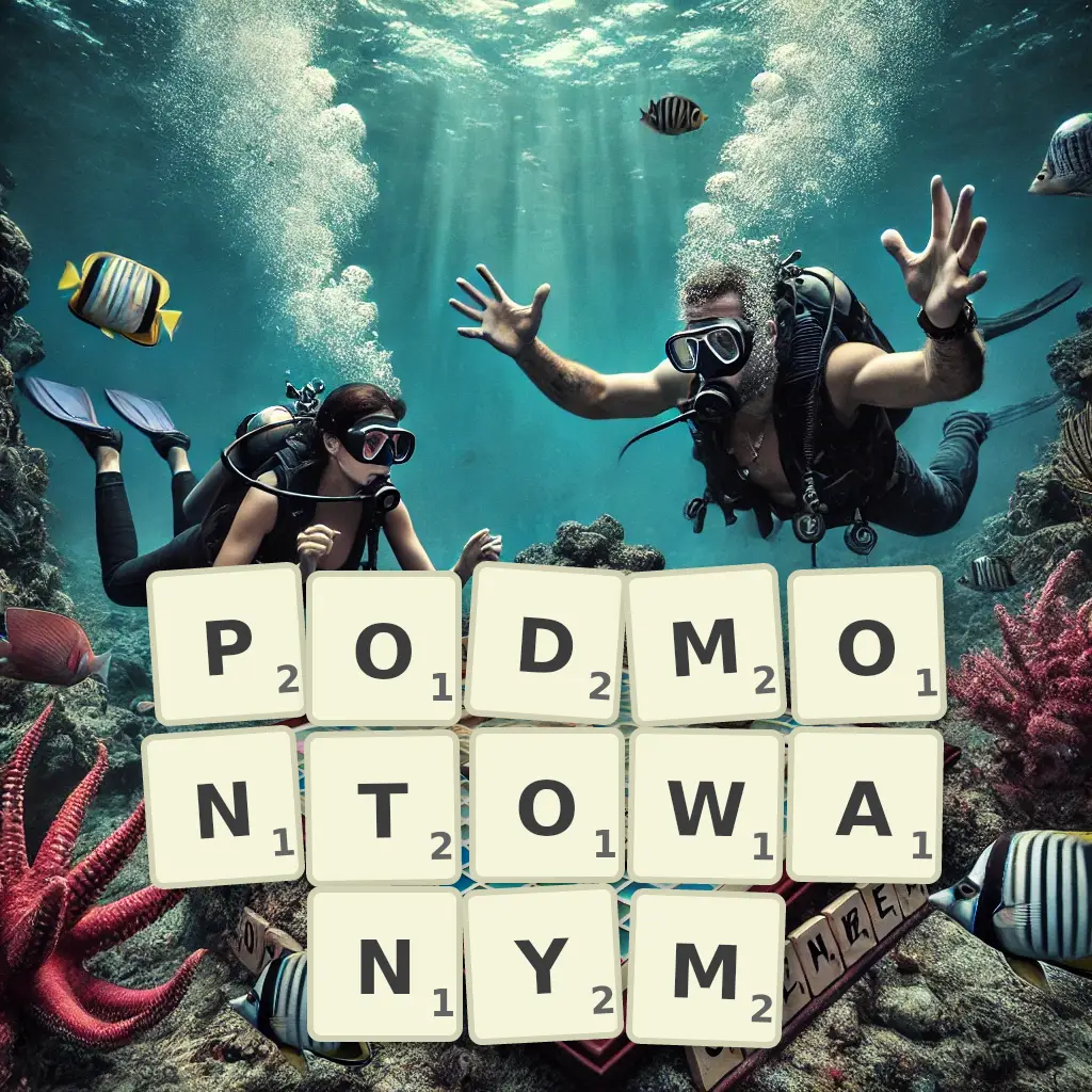 Słowa z liter PODMONTOWANYM