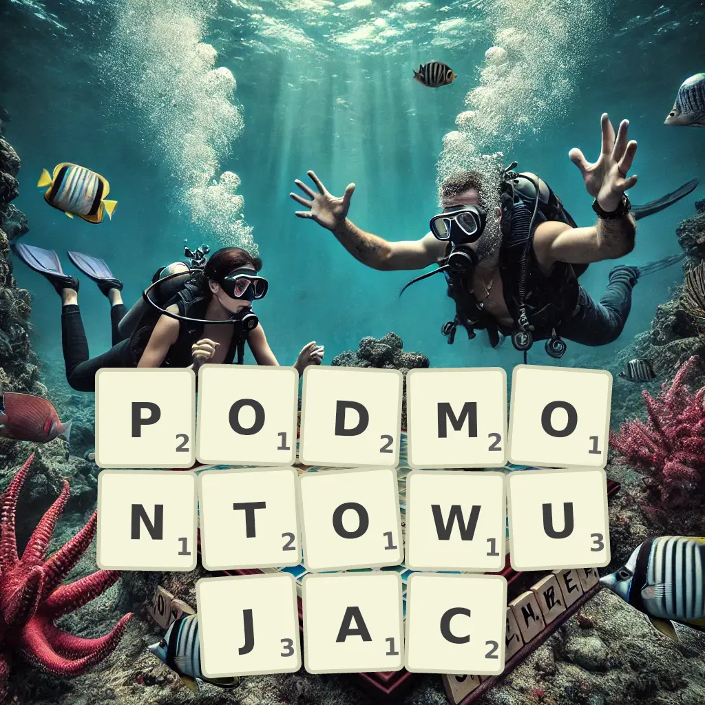Słowa z liter PODMONTOWUJĄC