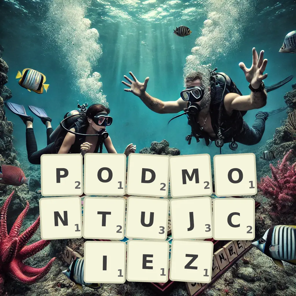 Słowa z liter PODMONTUJCIEŻ