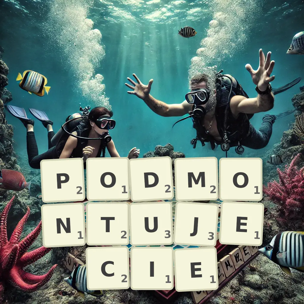 Słowa z liter PODMONTUJECIE
