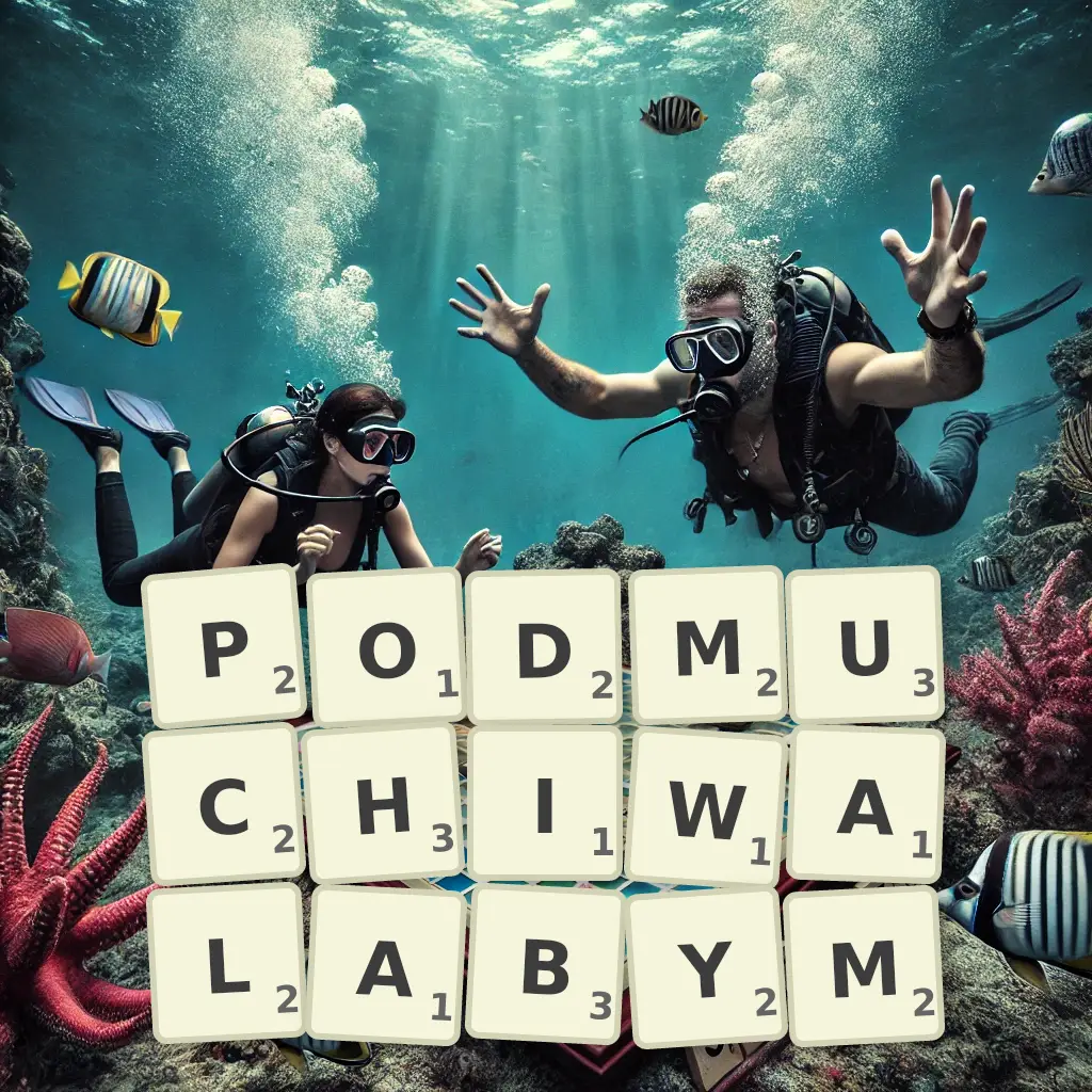 Słowa z liter PODMUCHIWAŁABYM