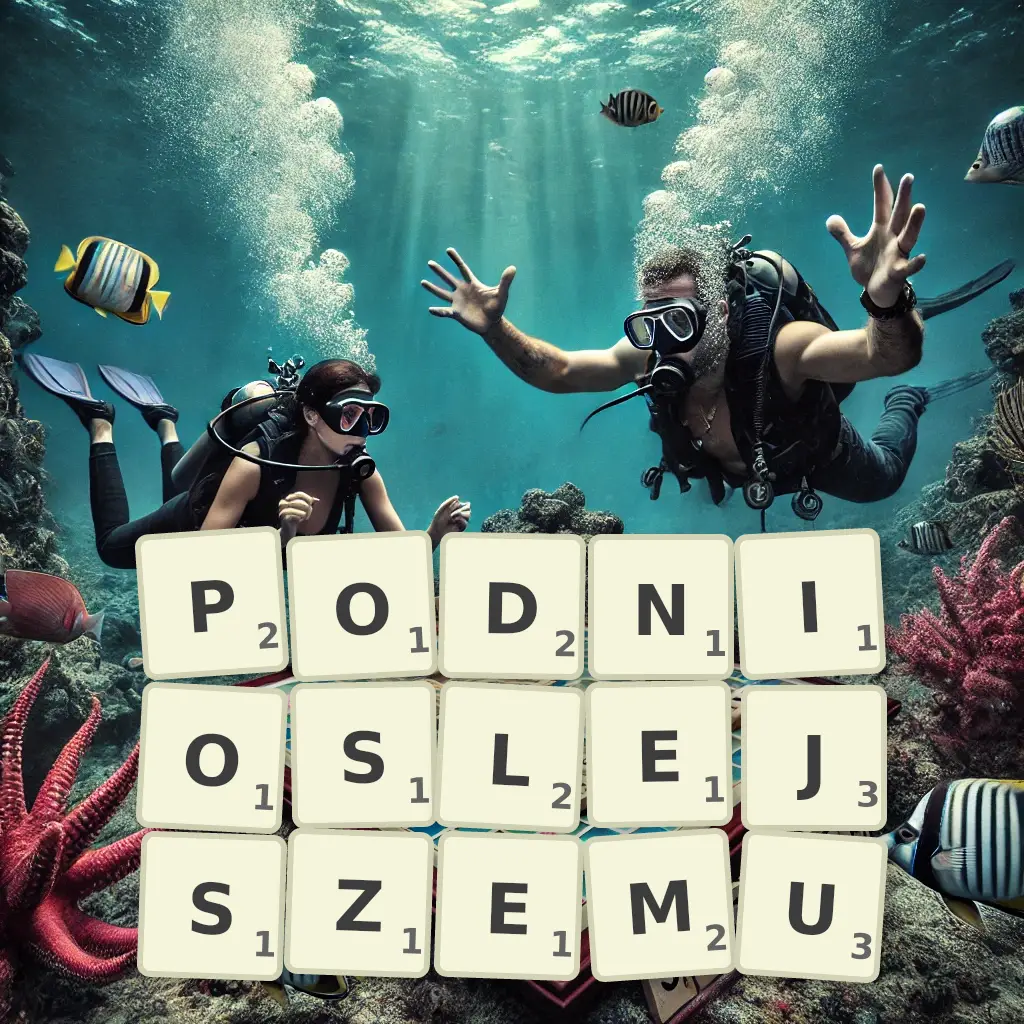 Słowa z liter PODNIOŚLEJSZEMU