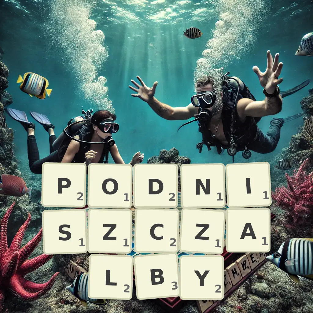 Słowa z liter PODNISZCZAŁBY