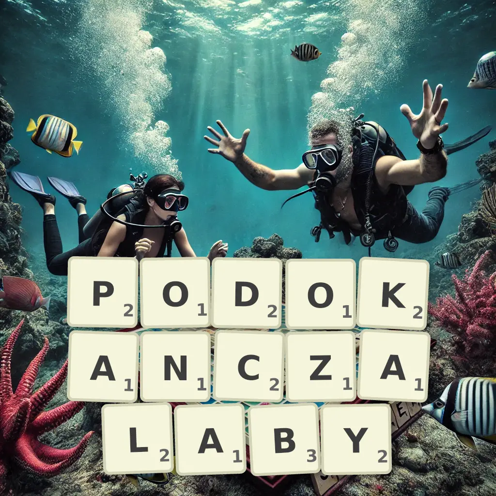 Słowa z liter PODOKAŃCZAŁABY