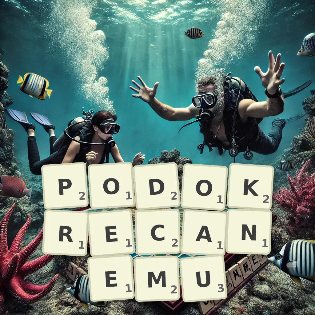 Słowa z liter PODOKRĘCANEMU