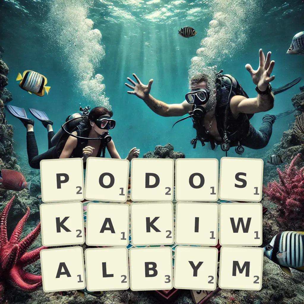 Słowa z liter PODOSKAKIWAŁBYM